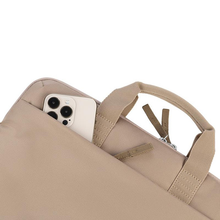 Tucano Smilza Super Slim - Tasche MacBook Pro 14” / Air 15” / Pro 13" /Air / Notebook 14” / 13” (beige)