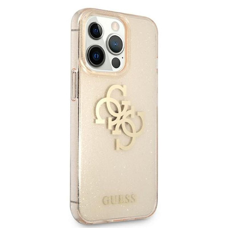 Coque Guess Glitter 4G Big Logo - iPhone 13 Pro Case (Gold)