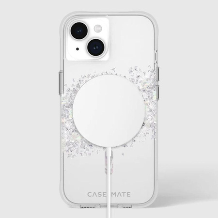 Case-Mate Karat MagSafe - iPhone 15 case decorated with mother of pearl (A Touch of Pearl)