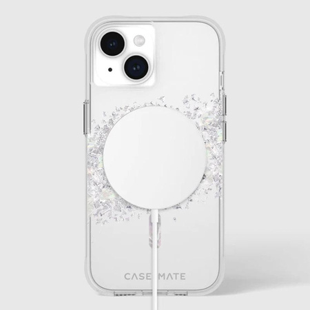 Case-Mate Karat MagSafe - iPhone 15 / iPhone 14 / iPhone 13 Hülle verziert mit Perlmutt (A Touch of Pearl)