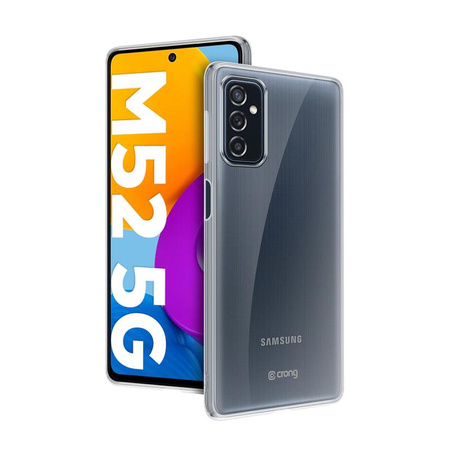 Crong Crystal Slim Hülle - Samsung Galaxy M52 5G Gehäuse (Transparent)