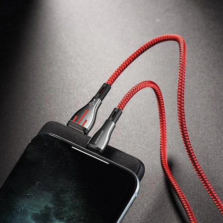 Borofone Highway - Câble de connexion USB vers Lightning 1,2 m (noir/rouge)