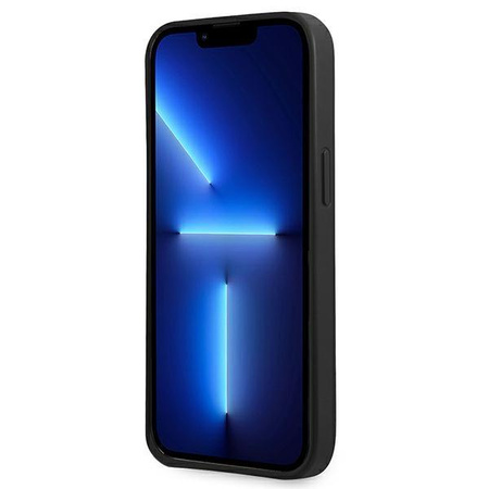 Guess Saffiano háromszög logós tok - iPhone 13 tok (fekete)