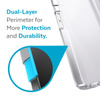 Speck Presidio Perfect-Clear + Ombre - Coque pour iPhone 13 avec revêtement MICROBAN (Clear/Atmosphere Fade)