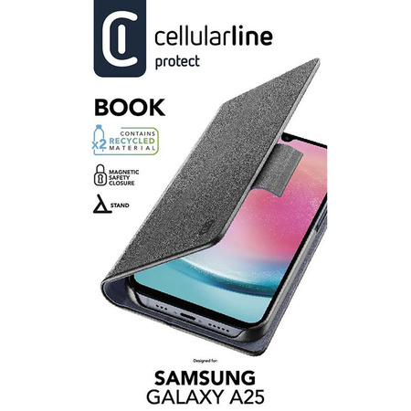 Pouzdro Cellularline Book - Samsung Galaxy A25 5G Case (černé)