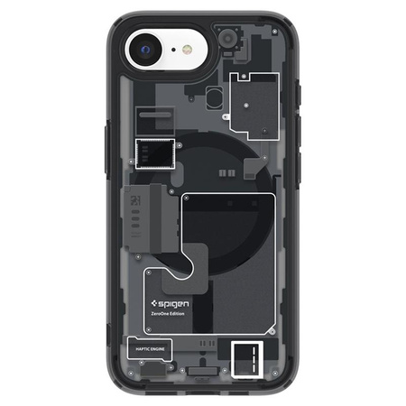 Spigen Ultra Hybrid Mag MagSafe - Etui do iPhone 16e (Zero One Black)