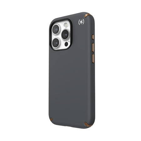 Speck Presidio2 Pro Magsafe - pouzdro pro iPhone 15 Pro (Charcoal Grey / Cool Bronze / White)