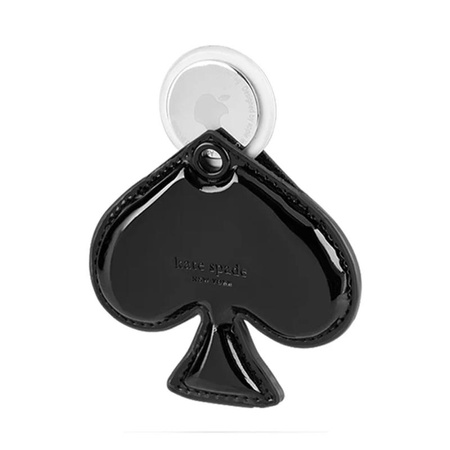 Brelok Kate Spade New York do AirTag – czarny, z logo marki, eleganckie wykończenie