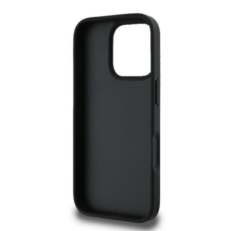 Karl Lagerfeld monogramos Karl & Choupette fejtű - iPhone 16 Pro tok (fekete)