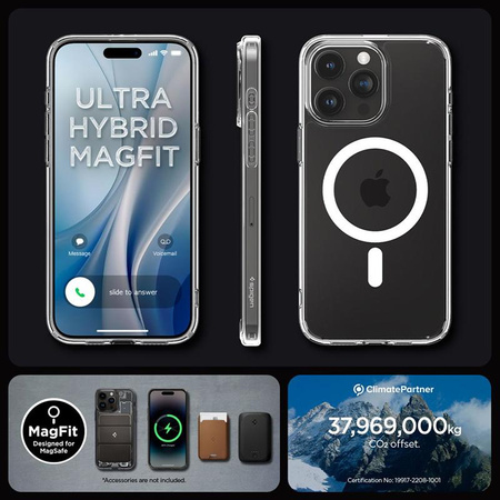 Spigen Ultra Hybrid MagSafe - tok iPhone 15 Pro Max készülékhez (fehér)