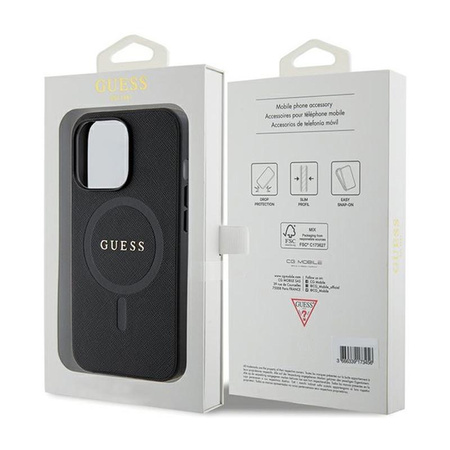 Guess Saffiano MagSafe - iPhone 13 Pro Case (black)