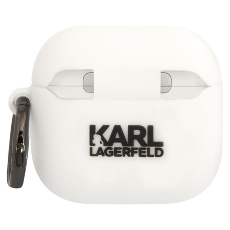 Karl Lagerfeld 3D Silicone NFT - Hülle AirPods 4 (weiß)