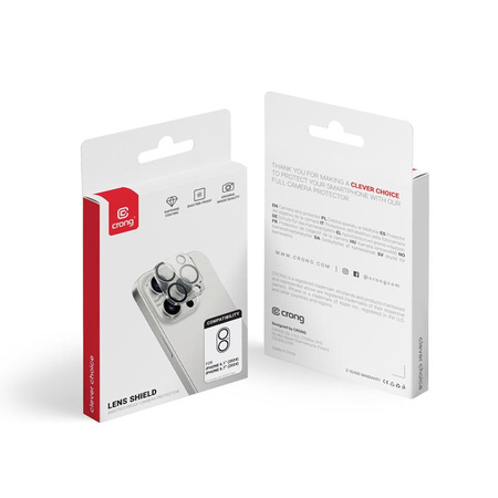 Crong Lens Shield - Glass for the camera and lens of the iPhone 16 / iPhone 16 Plus