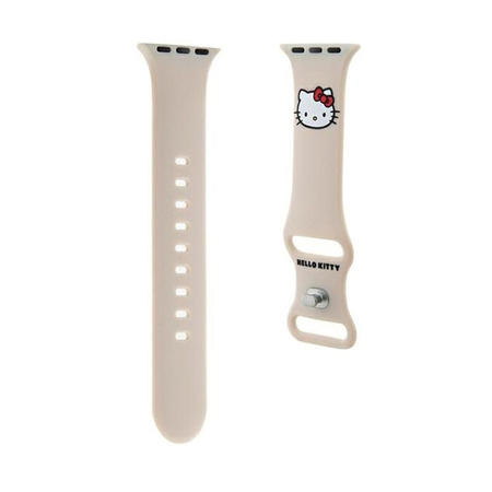 Hello Kitty Silicone Kitty Head - Bracelet pour Apple Watch 38/40/41 mm (beige)