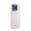 DKNY Liquid Silicone Small Metal Logo MagSafe - pouzdro pro iPhone 14 Pro (růžové)