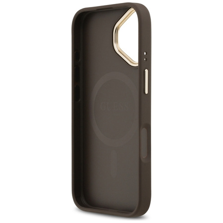 ETUI DO IPHONE 17 do MAGSAFE GUESS ORYGINALNE BRĄZOWE ELEGANCKIE MODNE