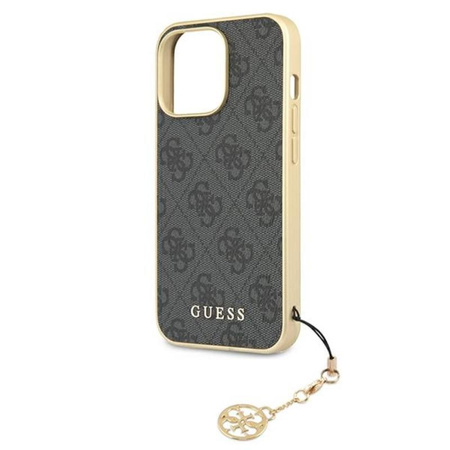 Kolekce Guess 4G Charms - pouzdro pro iPhone 13 Pro Max (šedé)