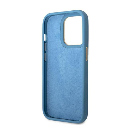 Guess 4G fém fényképezőgép tok - iPhone 14 Pro Max tok (kék)