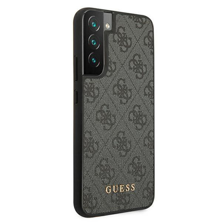 Guess 4G Metal Gold Logo - Etui Samsung Galaxy S22 (szary)