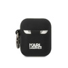 Karl Lagerfeld Silicone Karl & Choupette - Étui AirPods 1/2 gen (noir)