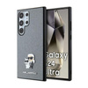 Karl Lagerfeld Saffiano Karl & Choupette Metal Pin - Samsung Galaxy S24 Ultra Case (grey)