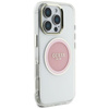Guess IML Metal Coloured Circle Classic Logo MagSafe - étui pour iPhone 16 Pro Max (rose)