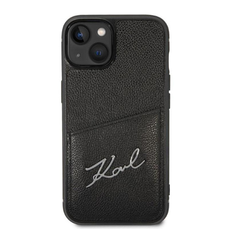 Karl Lagerfeld Signature Logo Cardslot - Etui iPhone 14 (czarny)