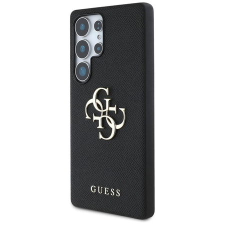 Guess Grained Big 4G Logo Small Classic Logo - Hülle für Samsung Galaxy S25 Ultra (schwarz)