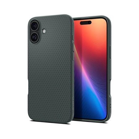 Spigen Liquid Air - Coque pour iPhone 16 (Abyss Green)