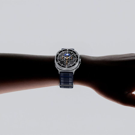 PASEK DO GALAXY WATCH 8 | 8 CLASSIC 40 44 46 mm SPIGEN NYLONOWY GRANATOWY