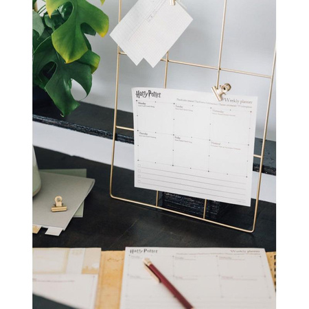 Harry Potter - Týdenní diář s lepícími papírky (19,3 x 16,5 cm)