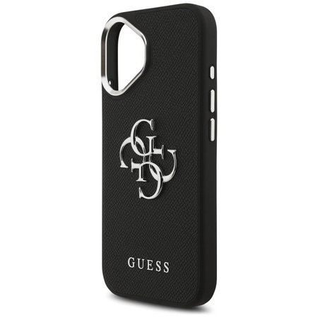 ETUI DO IPHONE 17 GUESS CZARNE ORYGINALNE SKÓRZANE ELEGANCKIE CASE