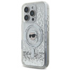 Karl Lagerfeld Liquid Glitter Karl Head MagSafe - iPhone 16 Pro Max Hülle (Transparent)