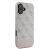 Guess 4G Bottom Stripe - Coque pour iPhone 16 Plus (rose)