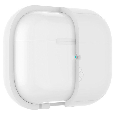 Spigen Silicone Fit Strap -  Etui do Apple AirPods Pro 1 / 2 (Biały / Szary)