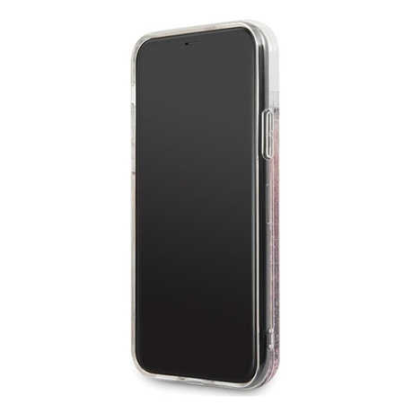 Karl Lagerfeld Signature Glitter Case - pouzdro pro iPhone 11 Pro Max (růžově zlaté)