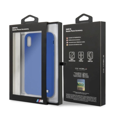 BMW Silicone M Collection - Coque pour iPhone X / Xs (bleu)