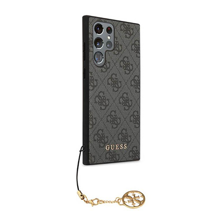 Guess 4G Charms Collection - Etui Samsung Galaxy S23 Ultra (szary)