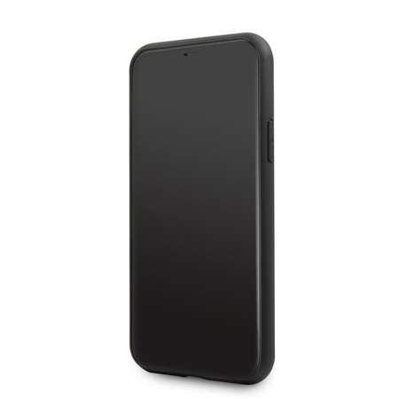 Karl Lagerfeld Double Layer Glitter Iconic - iPhone 11 tok (fekete)