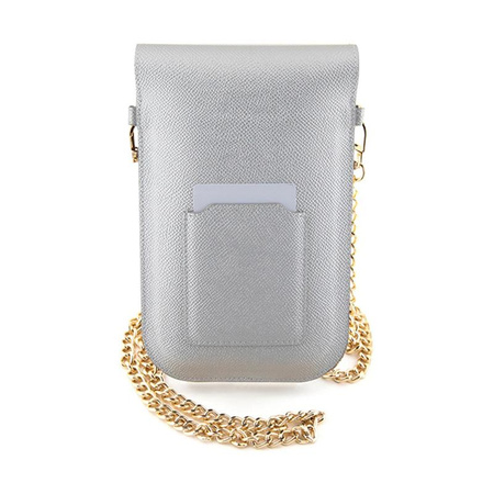 Hello Kitty Leather Metal Logo Chain - Sacoche pour téléphone portable (argent)