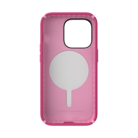 Speck Presidio2 Pro MagSafe - Coque antibactérienne pour iPhone 14 Pro (Digitalpink / Blossompink / White)