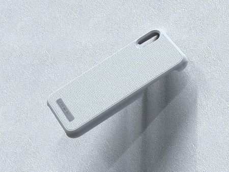 Nordic Elements Original Idun - Anyag tok iPhone Xs / X (világosszürke)
