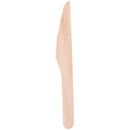 DREWNIANE NOŻE JEDNORAZOWE, Alpina, 16 cm, 50 szt.