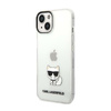 Karl Lagerfeld Choupette Body - pouzdro pro iPhone 14 Plus (průhledné)