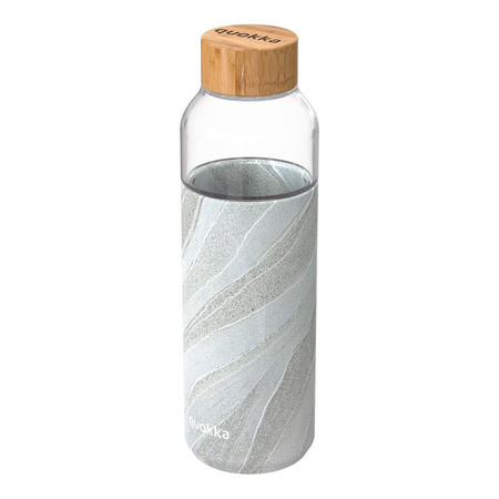 Quokka Flow - Bouteille d'eau en verre 660 ml (White Stone)