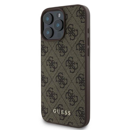 Guess 4G Classic - pouzdro pro iPhone 16 Pro (hnědé)