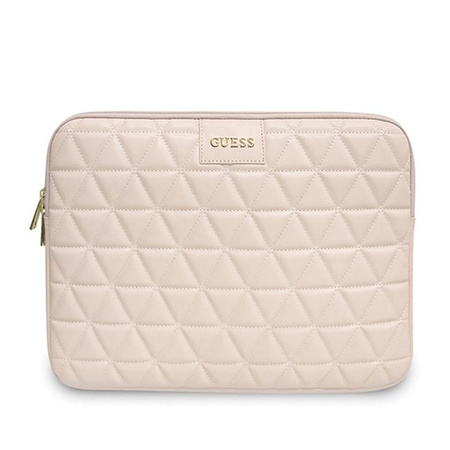 Guess Quilted Computer Sleeve - Etui na notebooka 13" (różowy)