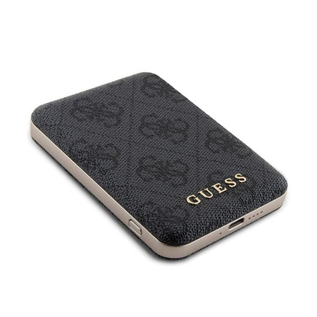 Guess Bundle Pack MagSafe 4G Metal Gold Logo - Etui + Power Bank 5000mAh MagSafe iPhone 11 (noir)