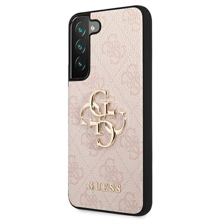 Guess 4G Big Metal Logo - pouzdro pro Samsung Galaxy S22 (růžové)