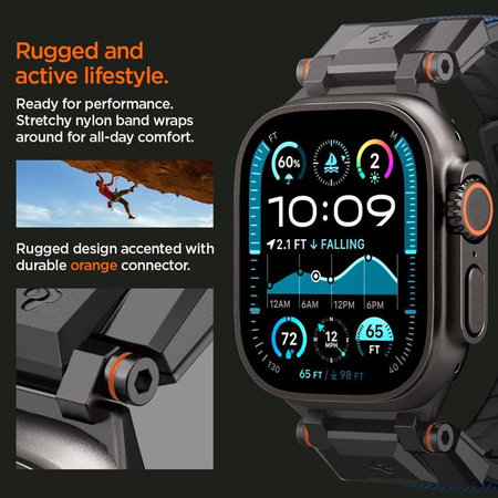 Spigen DuraPro Armor - Řemínek pro Apple Watch 44/45/46/49 mm (Navu Blue)